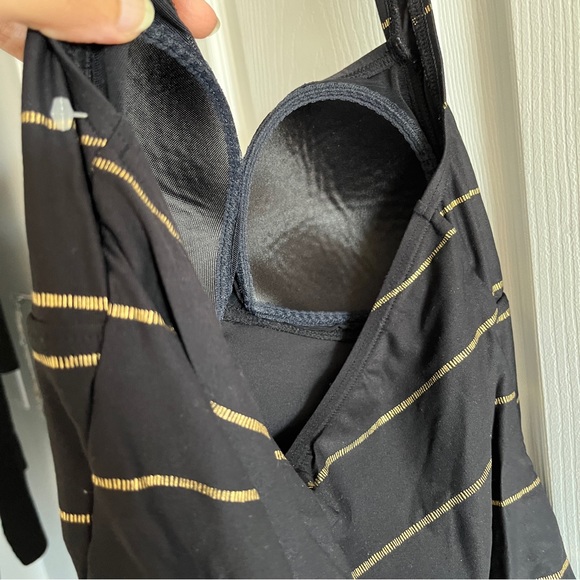 Black Two Piece Bathing Suit with Gold Trimmings by Captiva - Picture 3 of 3